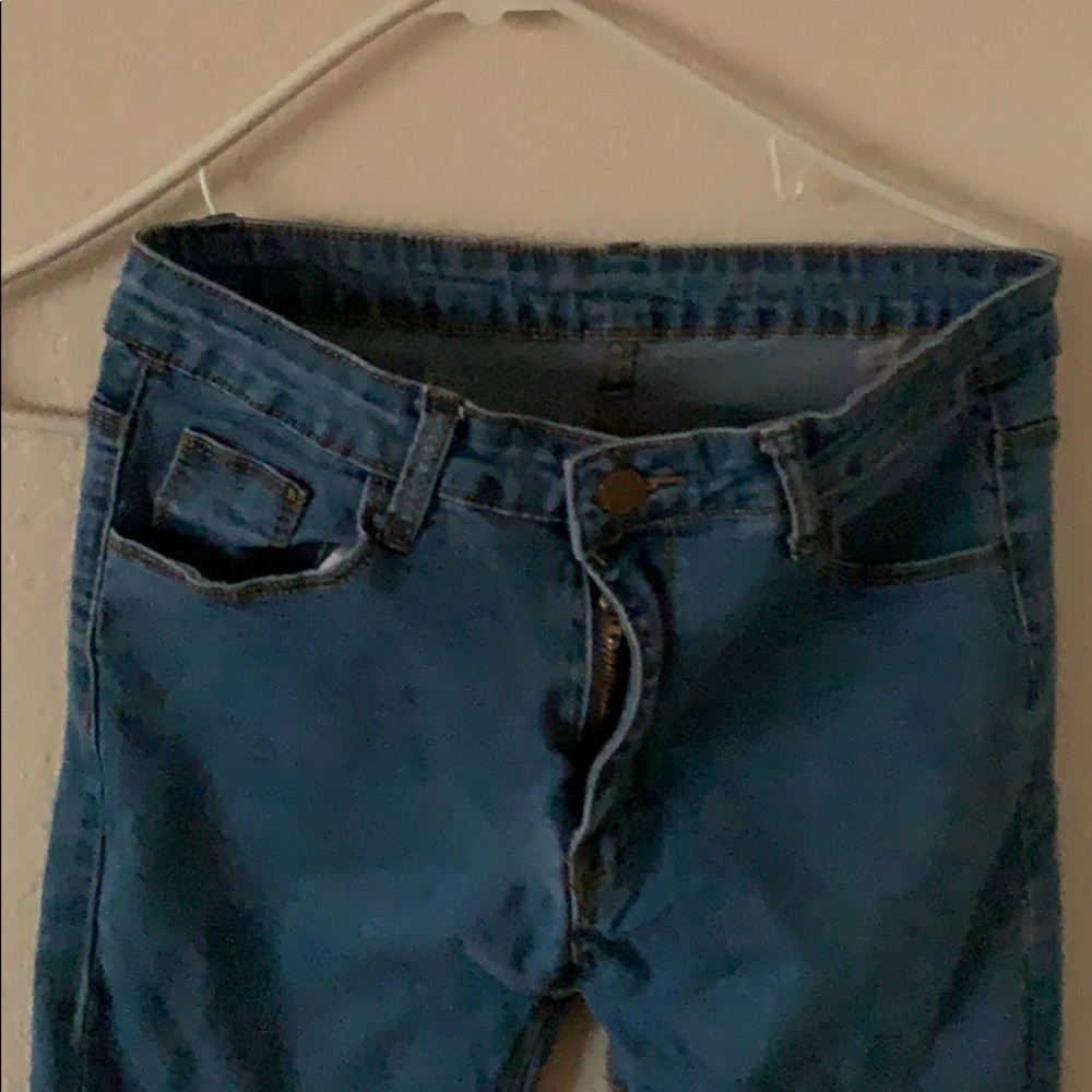 light blue jeans